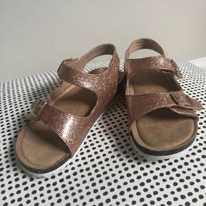 Sparkle rose sandals